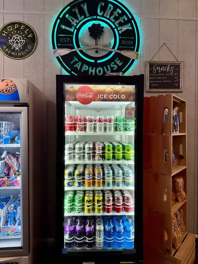 Cooler of sodas and Gatorades