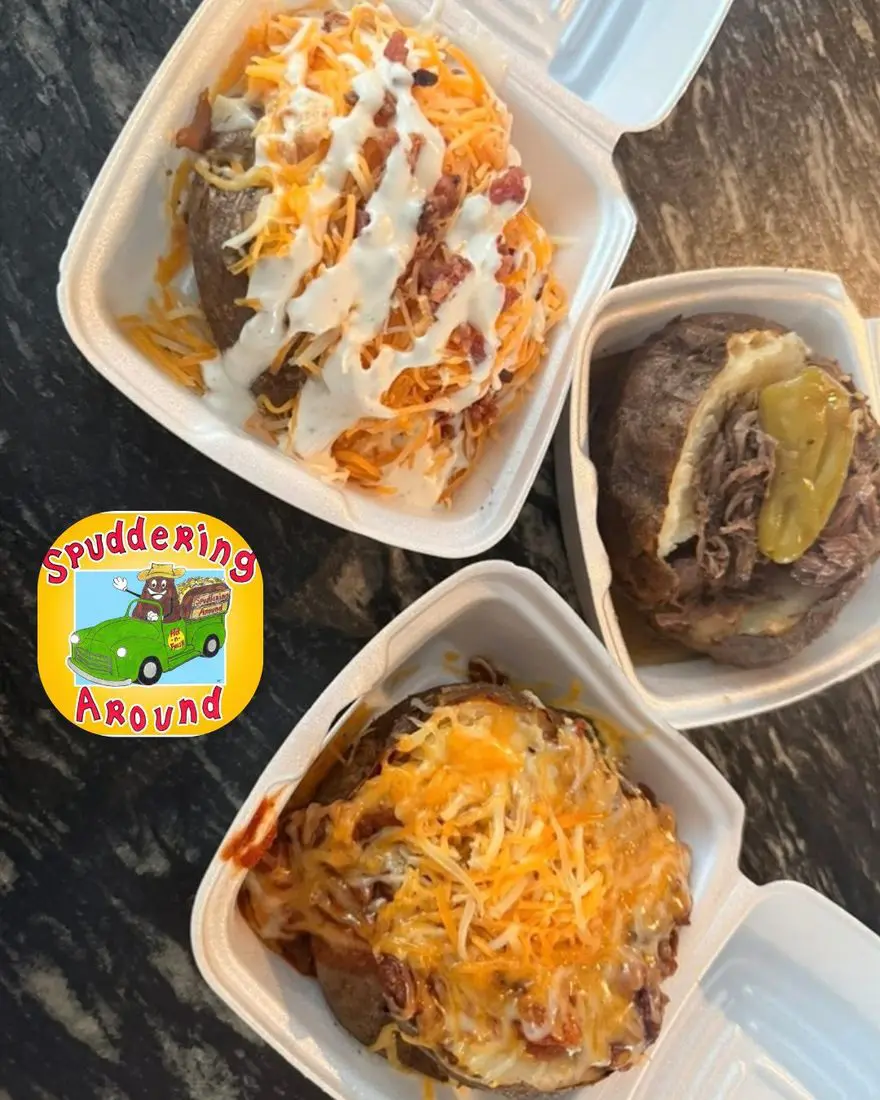 Spuddering Around loaded potatoes